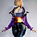 AI generated: 1girl, breasts, blonde hair, solo, navel, hands on waist, 5 fingers, purple eyes, large breasts, sho...