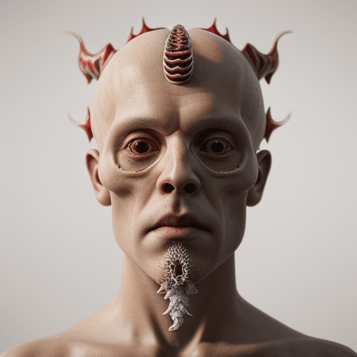 AI generated: Santa Clouse portrat, 8k, realistic close-up portrait ribcagel. jellyfish phoenix head, nautilus, or...