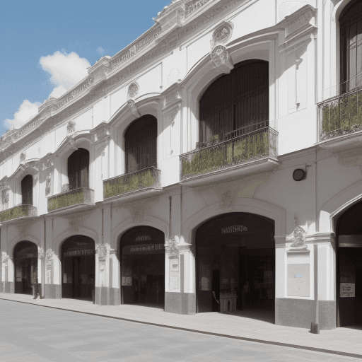 AI generated: fachada d euna polleria trabajo de arquitectura 