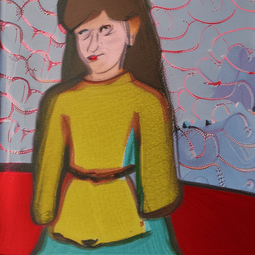 AI generated: 12 year old girl in the style of Toulouse Lautrec