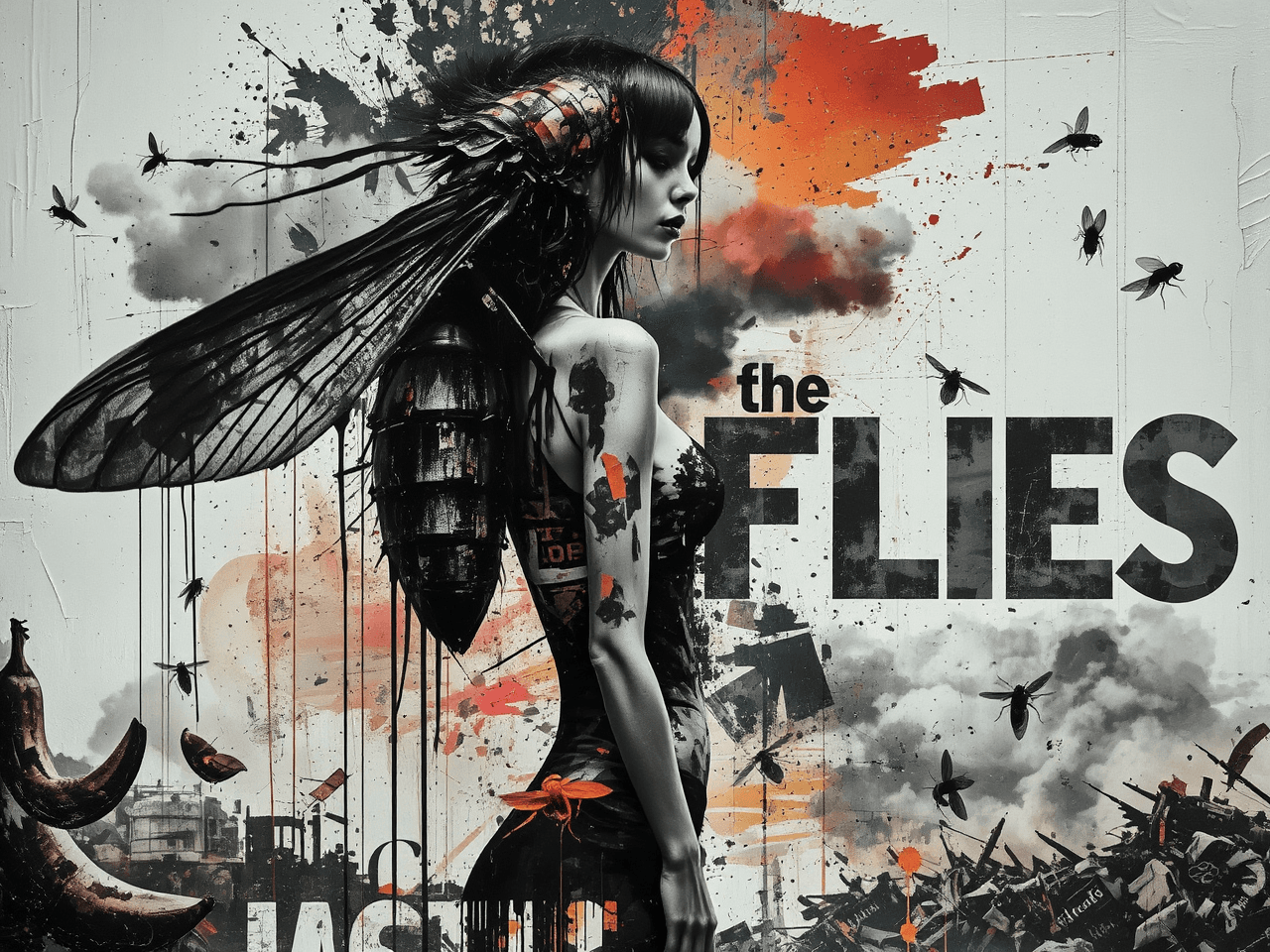 AI generated: Jarek Kubicki and (((Andy Warhol))) and  Dariusz Klimczak style. Monochromatic collage with vibrant ...