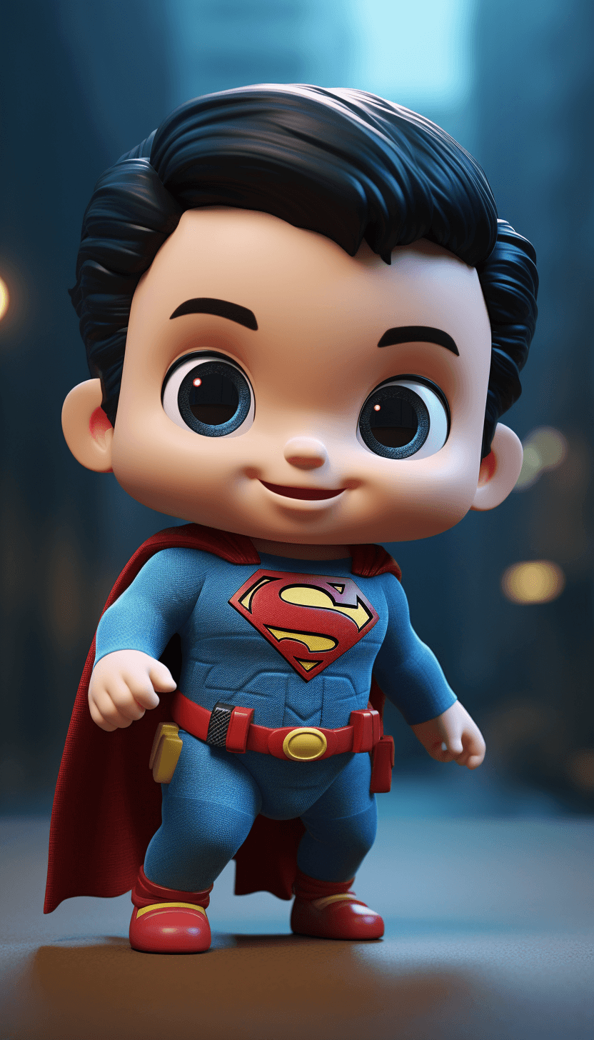 AI generated: cute DC hero baby superman --v 5.2