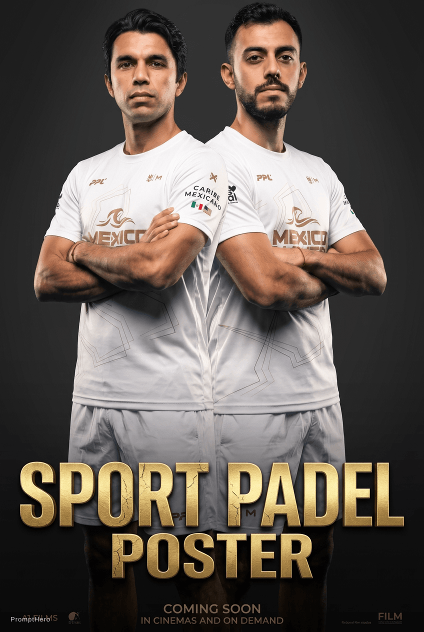 AI generated: SPORT PADEL POSTER 