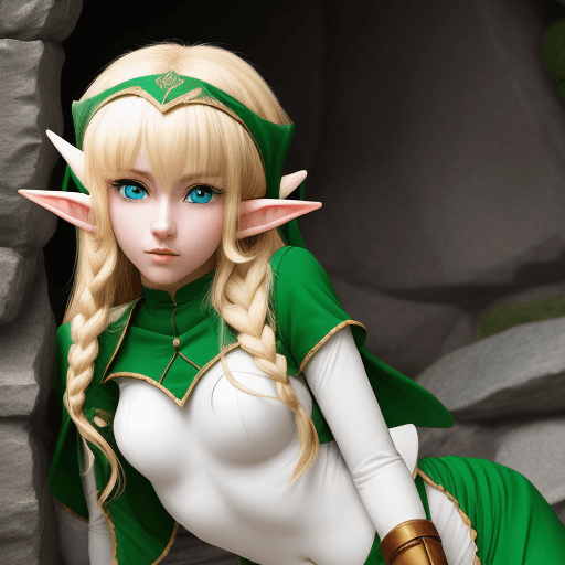AI generated: High resolution elf anime 

