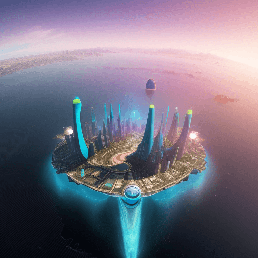 AI generated: Open with a breathtaking panoramic view of Planet Fanta AI, a world filled with dazzling colors and ...