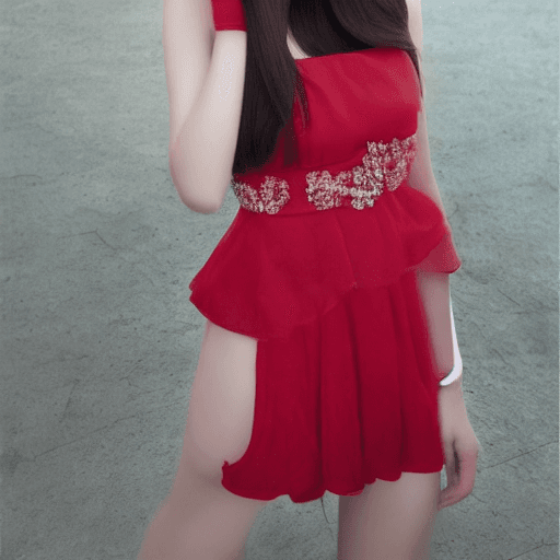 AI generated: Beautiful Korean woman, happy face with slight smile, kpop idol, (Cute Loose long hair) , (wearing a...