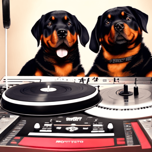 AI generated: Rottweiler dj music