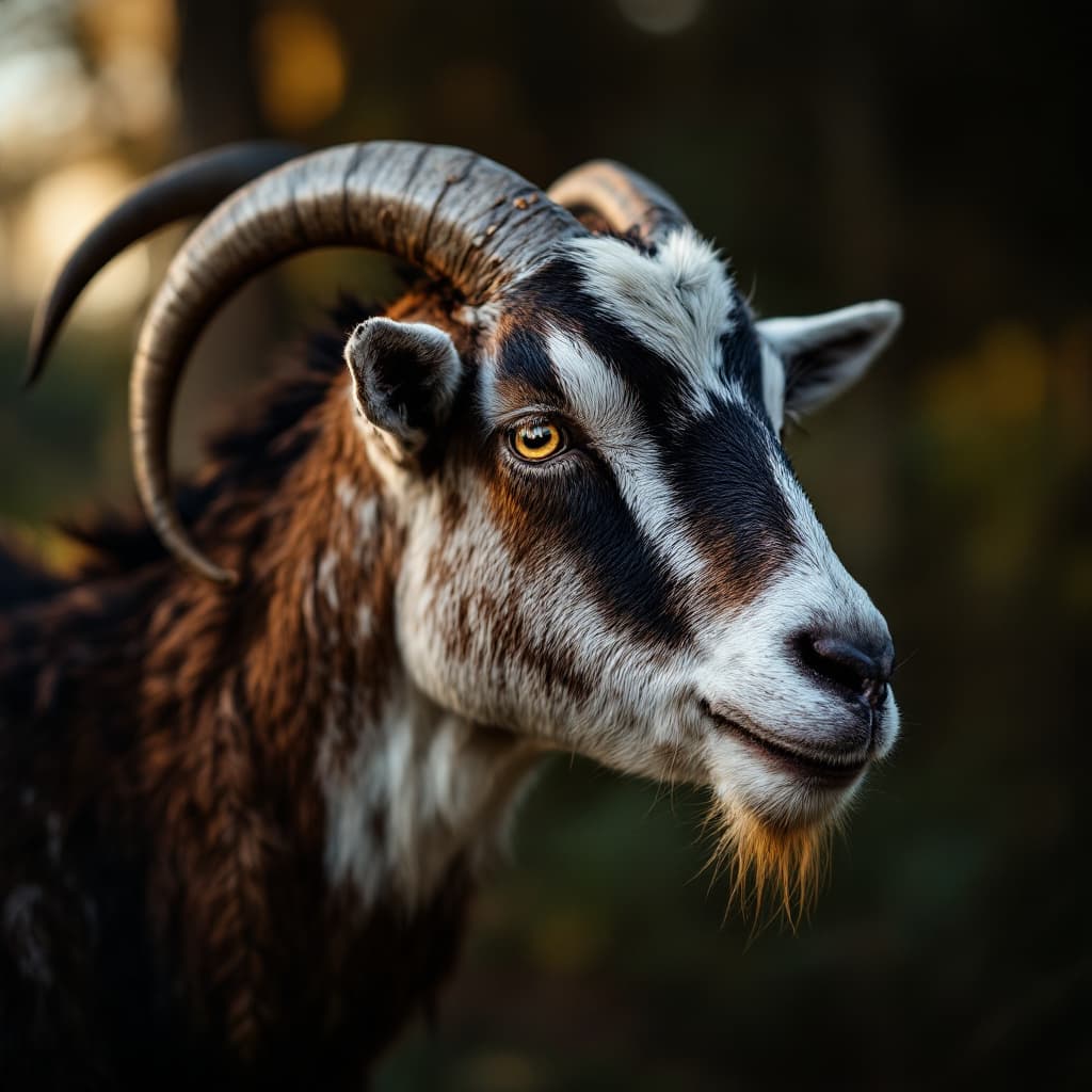AI generated: goat, shot on a Sony A7 III --chaos 75 --ar 1:2 --stylize 750 --v 7