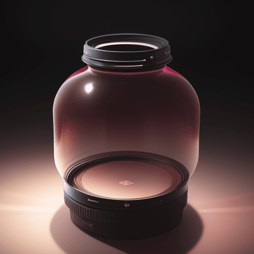 AI generated: photogrpahy, candid shot, Lamp, burgundy color, Nikon Z7 II, NIKKOR Z 50mm f/1.8 S lens, contrast of...