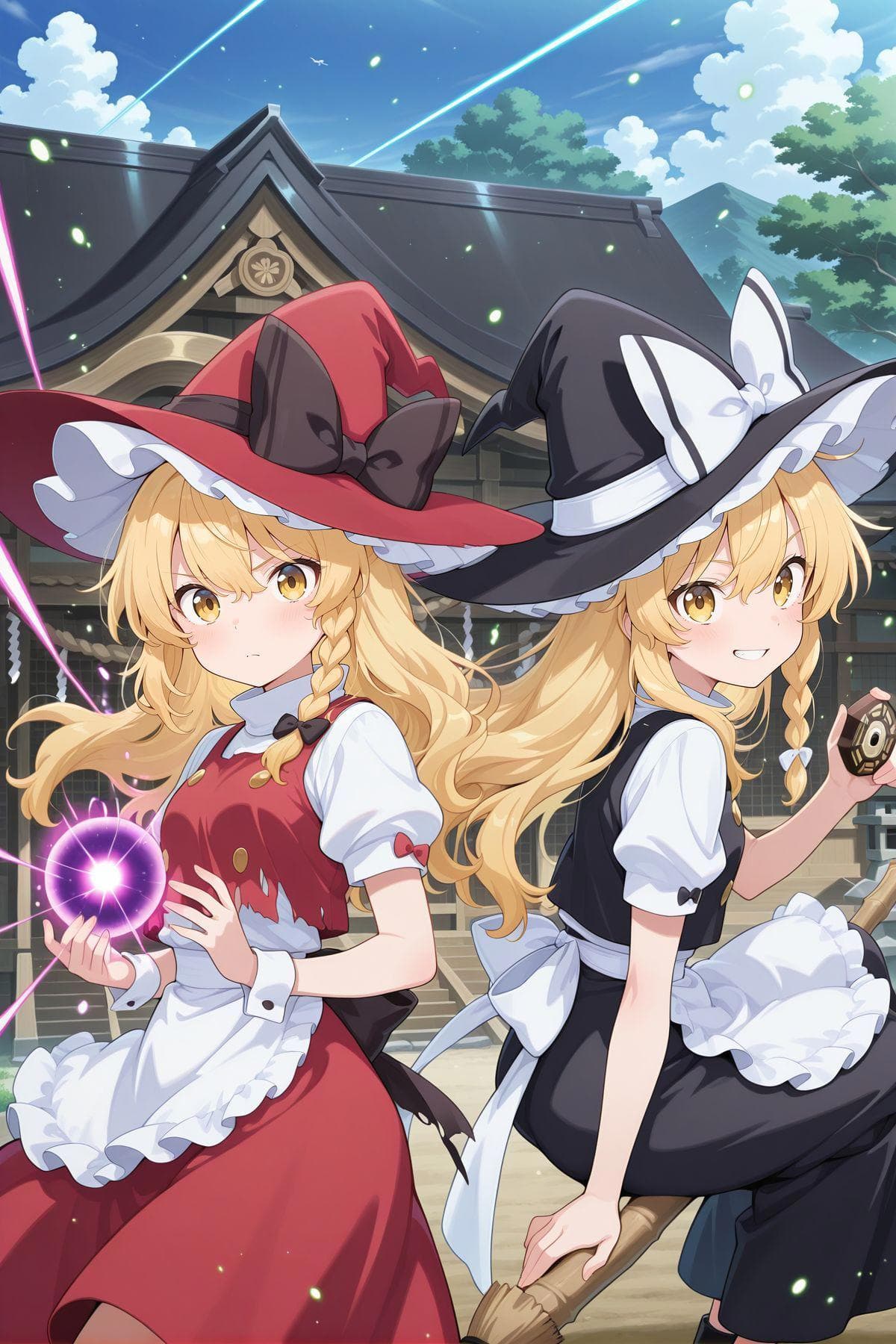 Marisa Kirisame (Touhou Project) & Marisa Witch of Scarlet Dreams