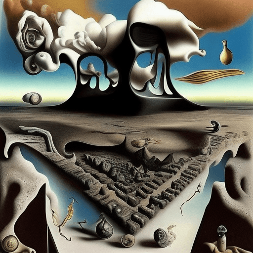 AI generated: high resolution, creative designer, black, wonderful, deep, by style of Salvador Dali – Surrealism
