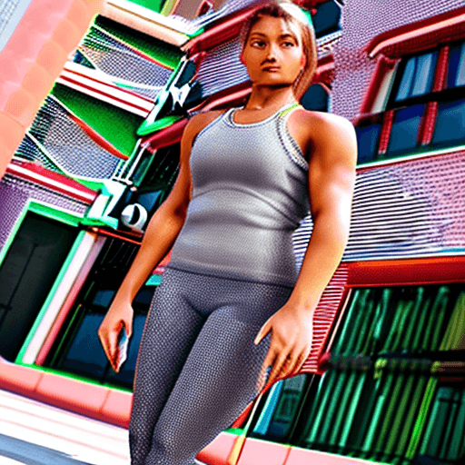 AI generated: (extremely detailed CG unity 8k wallpaper) full body portrait of the most beautiful fitness girl in ...