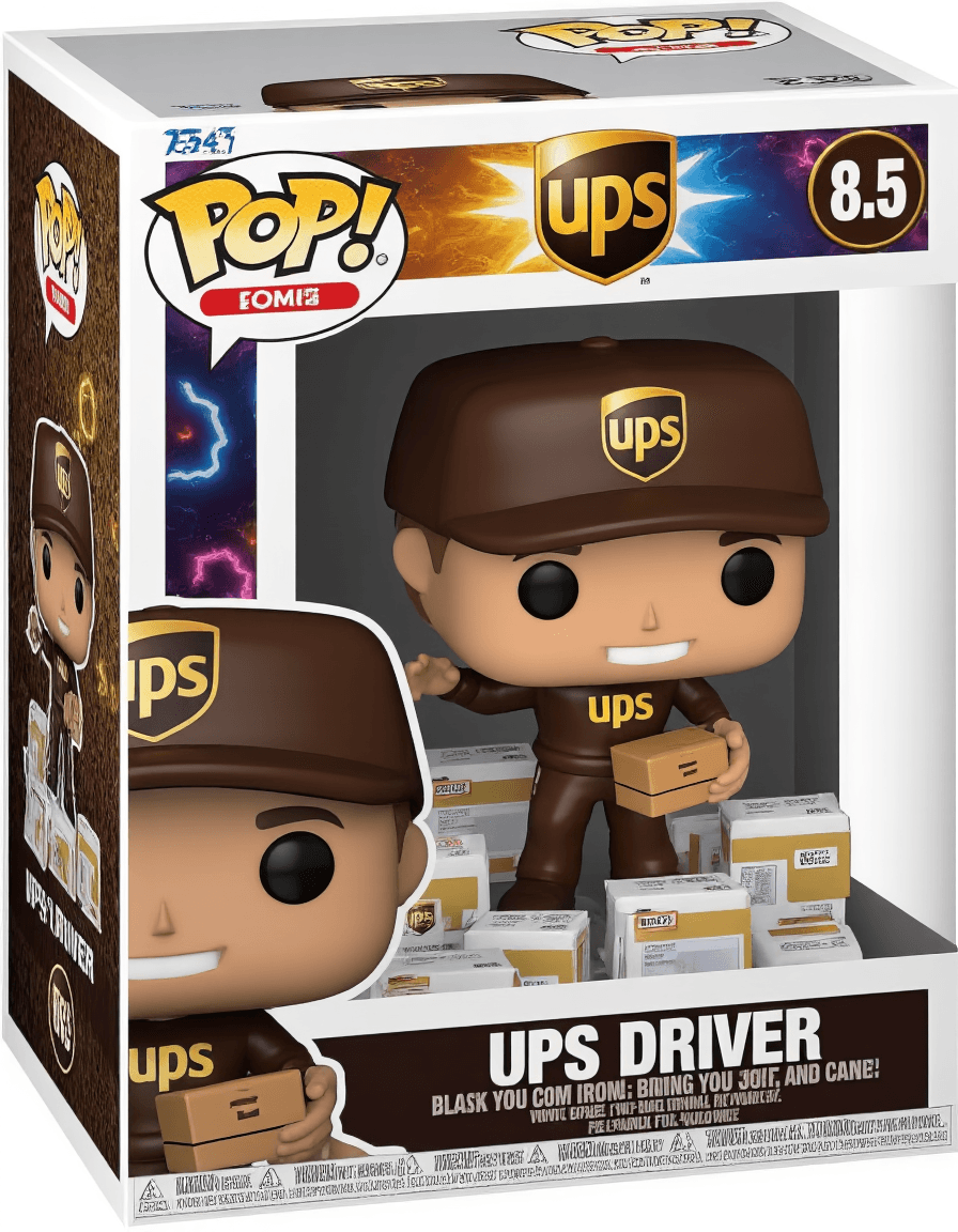 AI generated: UPS DRIVER FUNKO POP