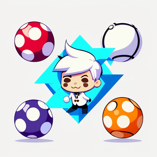 AI generated: ((style cartoon, cute Super Deformed Character, white border, high quality, colorful, Detailed illus...