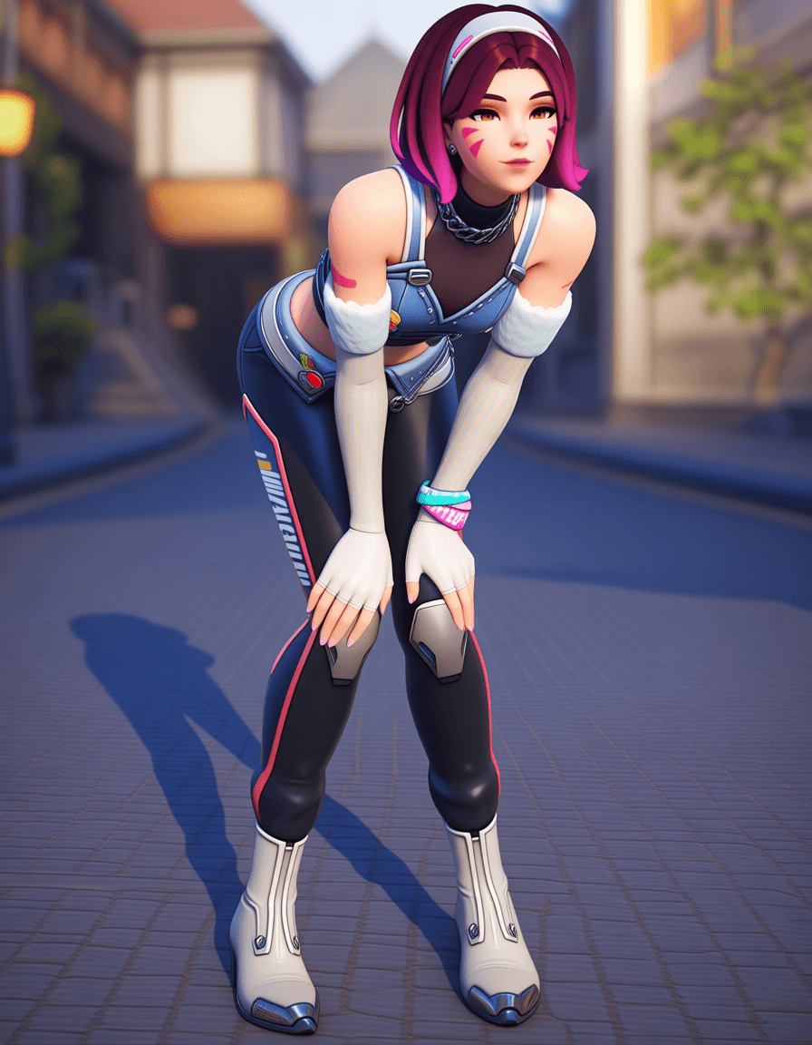 D.VA Le Sserafim skin (SD1.5 , Pony, Illustrious & Anima)