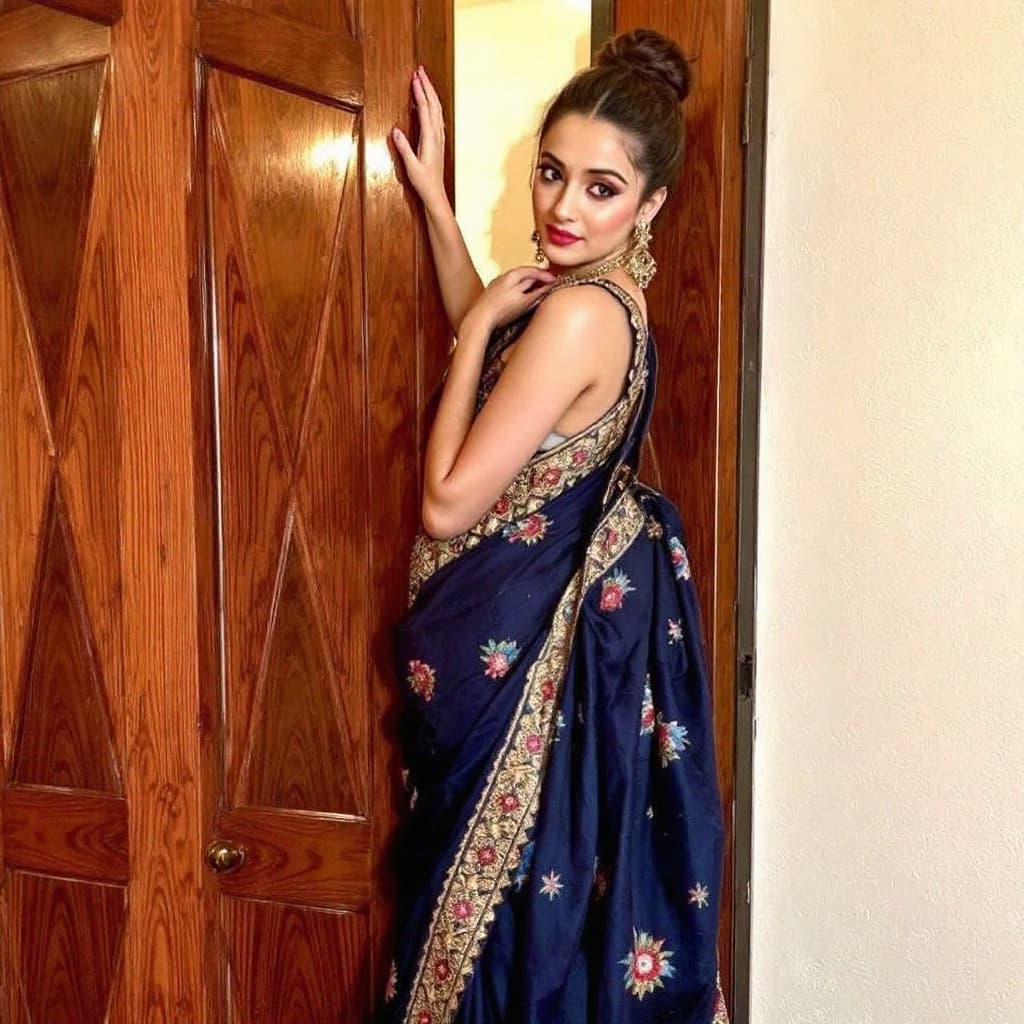 AI generated: Alia Bhatt in saree
