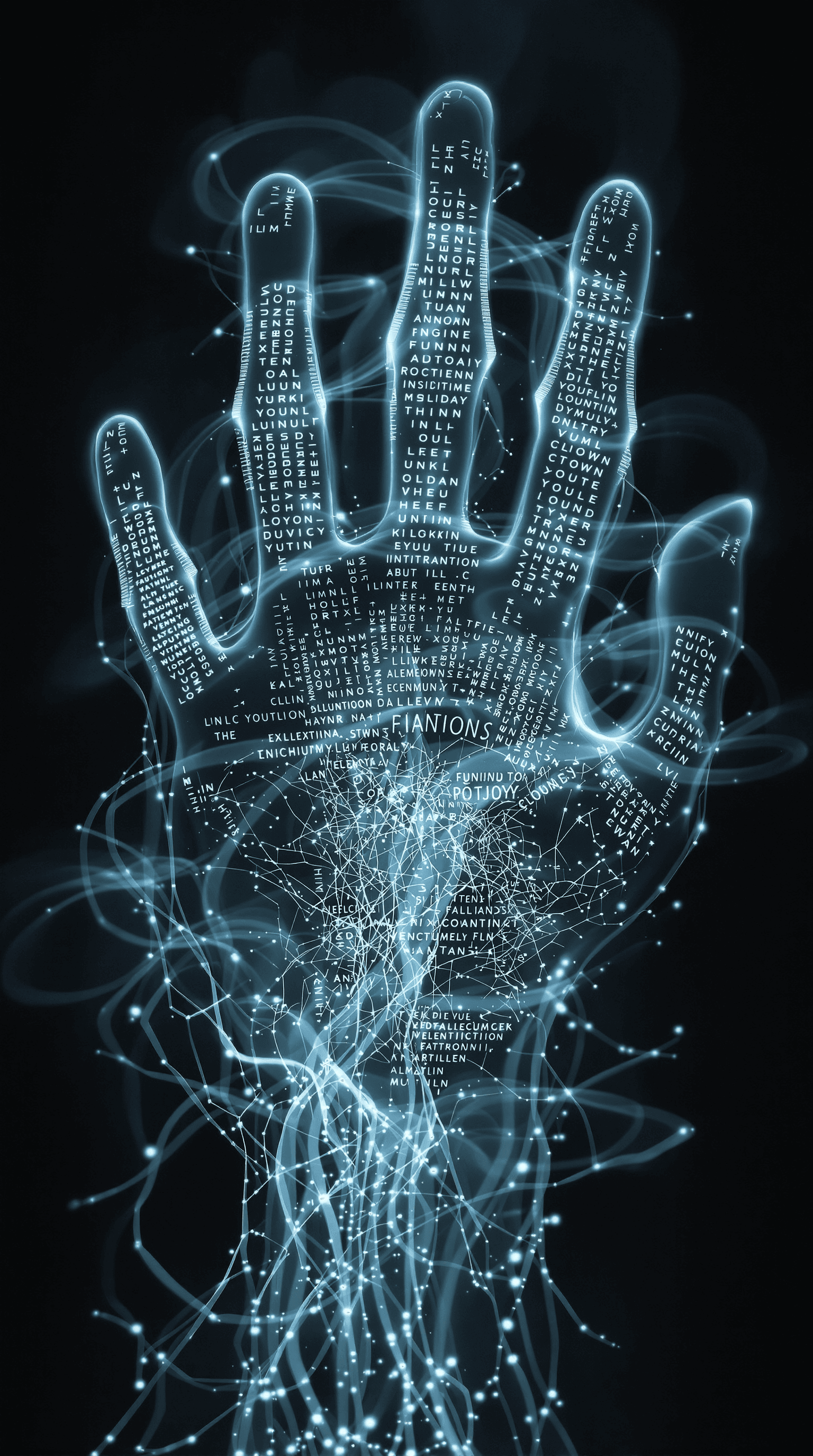 AI generated: Use a futuristic sans-serif font like Eurostile or Orbitron and twist it into organic, sinewy forms—...