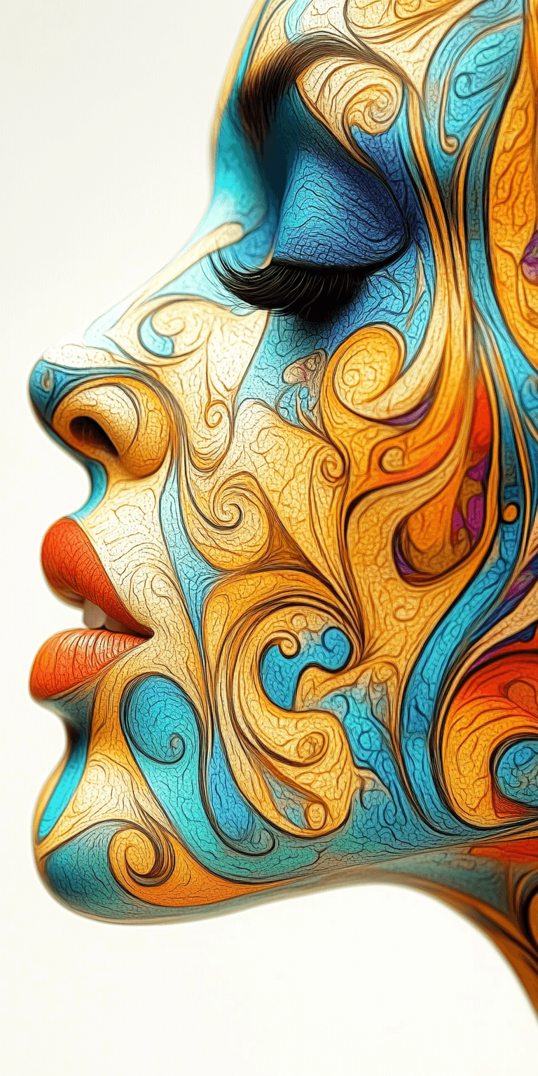 AI generated: female with a futuristic-looking face, in the style of fantastical contraptions, algorithmic artistr...