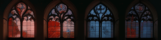 AI generated: st41nedg capybara, dynamic lighting, blue, red <lora:st41nedg5CIVIT:1.1>floral, roses, gothic, stain...