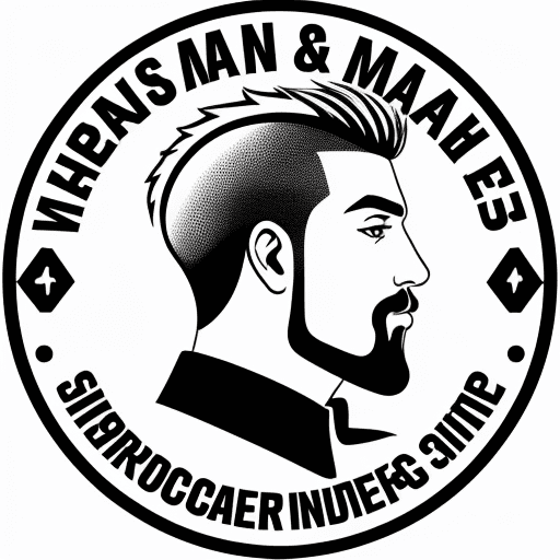 AI generated: Logo from a barber man
