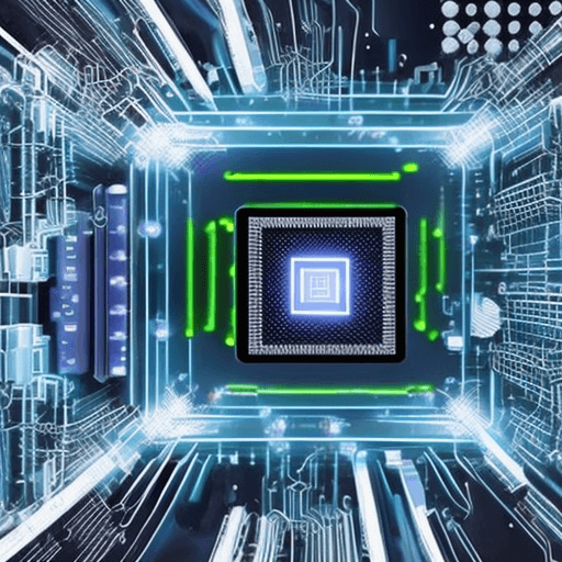 AI generated: quantum computer using by a group of hackers