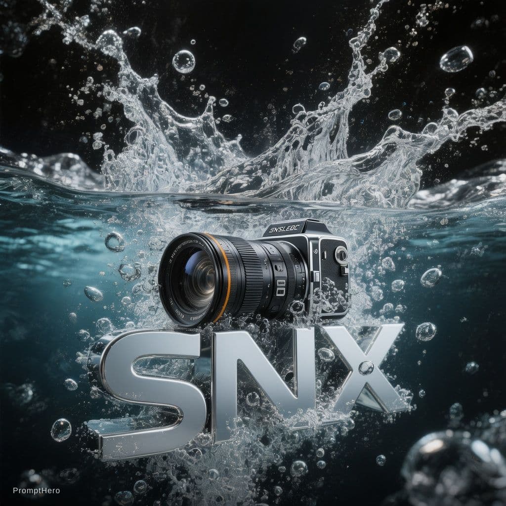 AI generated: high-speed macro photography, vertical split, underwater focus, Hasselblad H6D-100c, 100mm macro len...