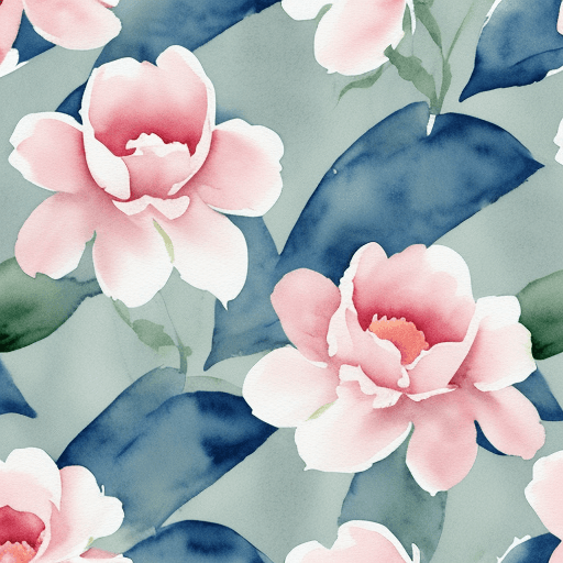 AI generated: watercolor floral pattern
