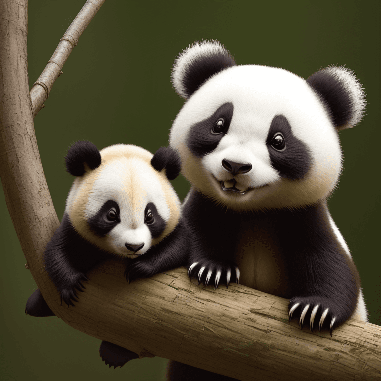 AI generated: Photo of a (squirell: panda bear: 0.5)