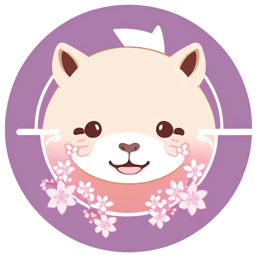 AI generated: imagine logo of a capybara company with a smile, vector art, cute, in flat vector logo of circle, pi...