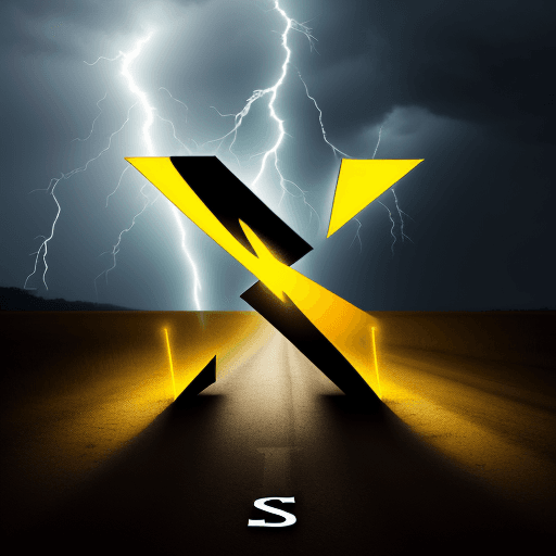 AI generated: The letter S being struck by a bolt of lightning