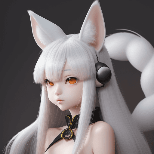 AI generated: Kemonomimi (獣の耳, けものみみ or ケモノミミ, lit. beast ears) describes humanoid characters that possess animal-...