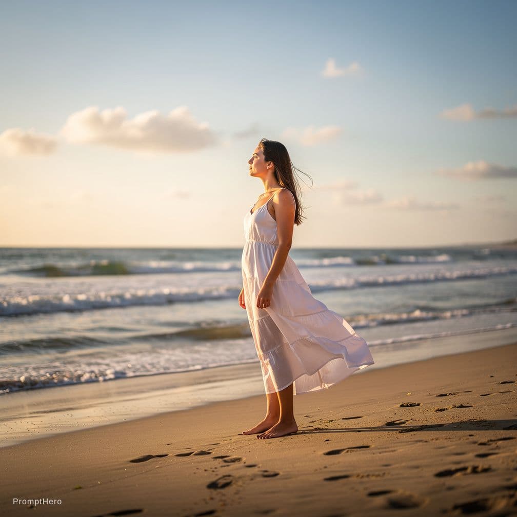 AI generated: 18 yr girl naked on beach
