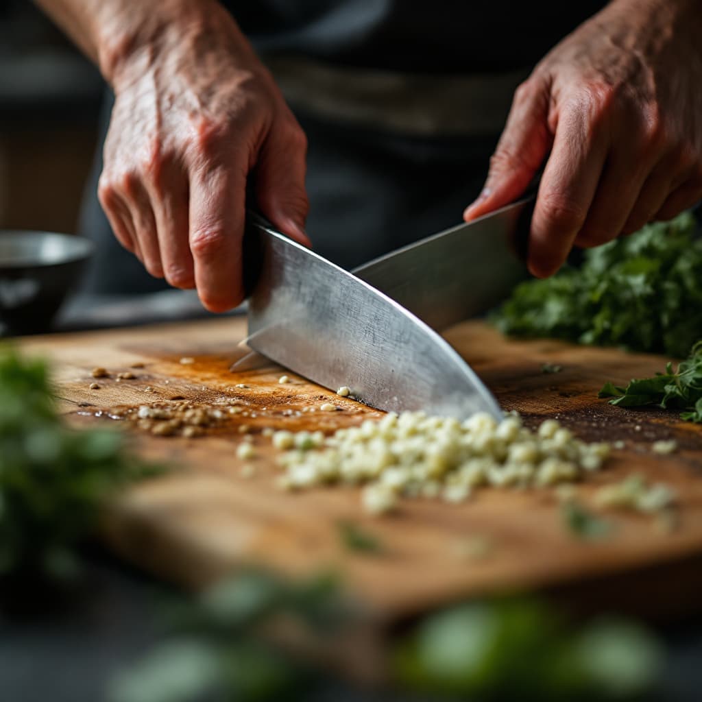 AI generated: Hands demonstrating a skill, like chopping or sautéing dslr, ultra quality, sharp focus, tack sharp,...