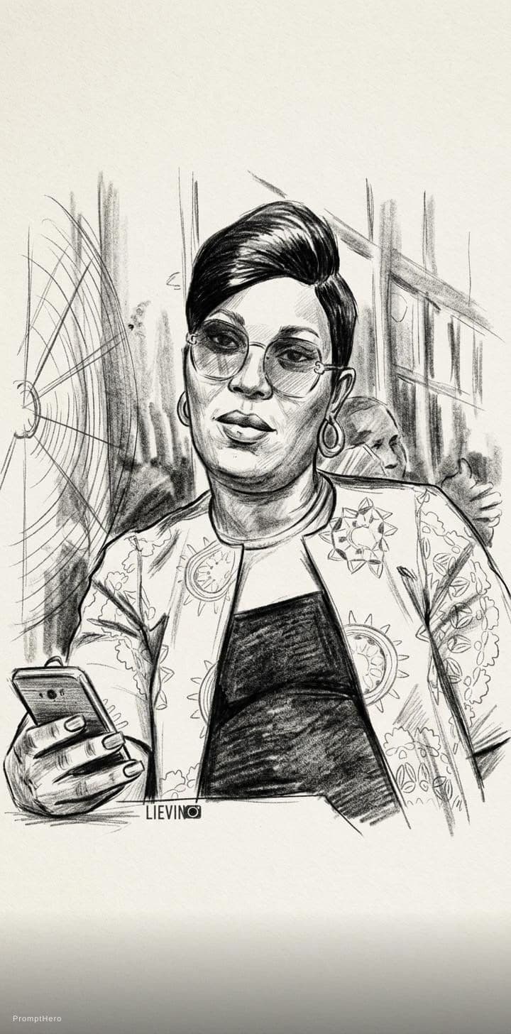 AI generated: Realistic sketch of a woman --chaos 75 --ar 1:2 --style raw --profile rsy6uq9 --stylize 750