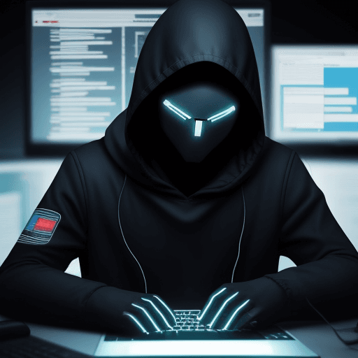 AI generated: A hacker hacking the goverment systems