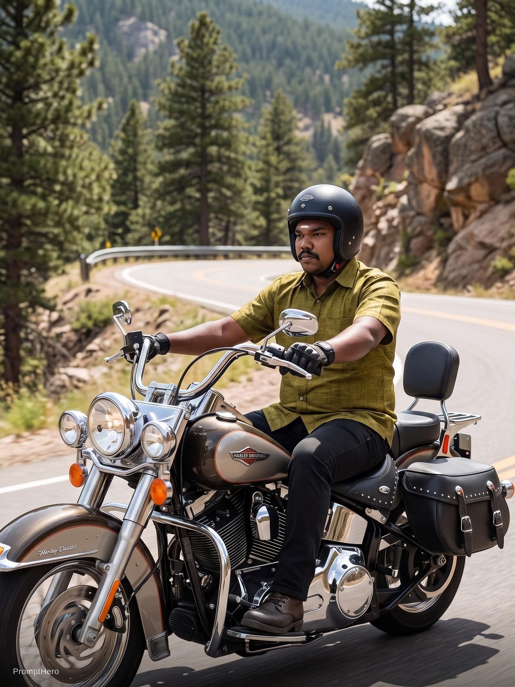 AI generated: Change the biker bike to be the uploaded bike