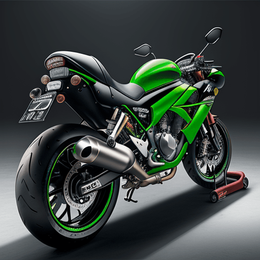 AI generated: muestrame una moto kawasaki h2r
