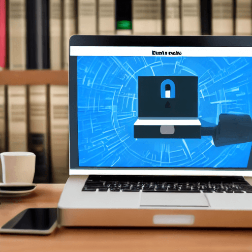 AI generated: data breach computer tecnology realistic