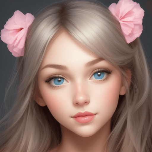 AI generated: pretty  girl face