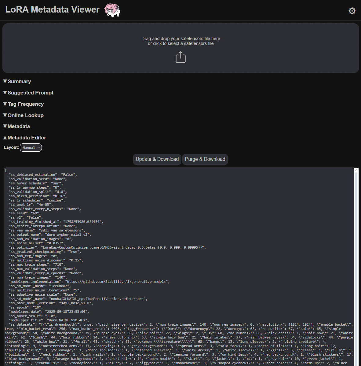LoRA Metadata Viewer/Editor - Image 3