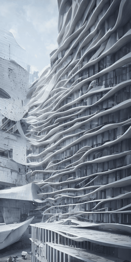 AI generated: modern architecture, modern design, architectural photography, post apocalyptic New York, hyperreali...