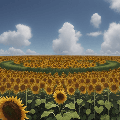 AI generated: sunflower labyrinth