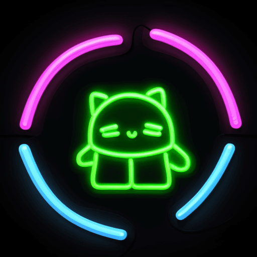 AI generated: 1  big ฿ glowing minimalist stickers, all the page full of stickers, accurate details, beautiful, cu...