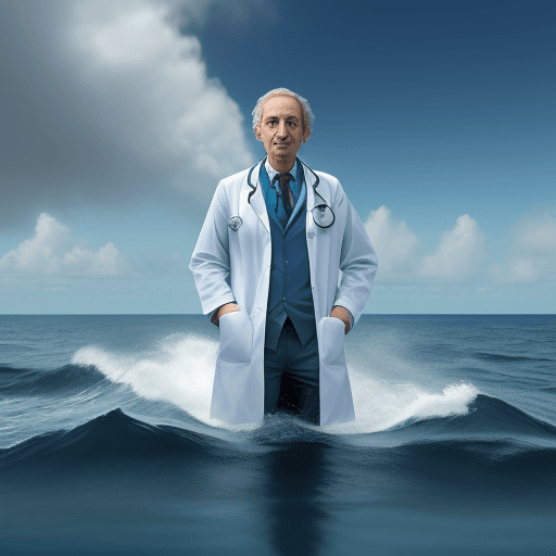 AI generated: Doctor in a ocean
