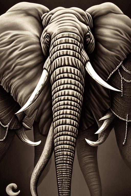 AI generated: :  elephant
 fantasy, fantasy magic,  , intricate, sharp focus, illustration, highly detailed, digit...