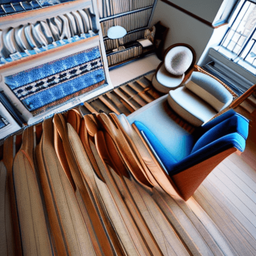 AI generated: High resolution photography interior design, dreamy sunken living room conversation pit, wooden floo...