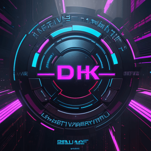 AI generated: logo with text N V, cyberpunk style logo, light atmosphere; 8k, HD detail logo,  HDR logo, high reso...