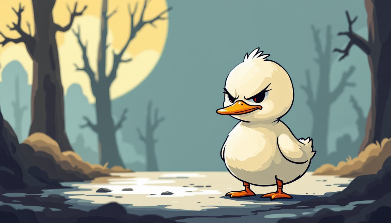 AI generated: small cartoon chibi proprtion/ stick-figure proportion cartoon drawing, like the duolingo/ generic c...