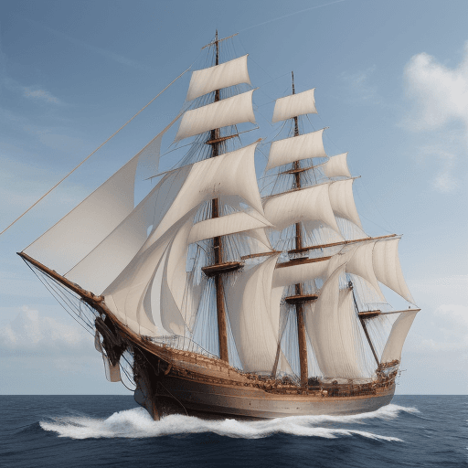 AI generated: Photo of a ultra realistic sailing ship, 