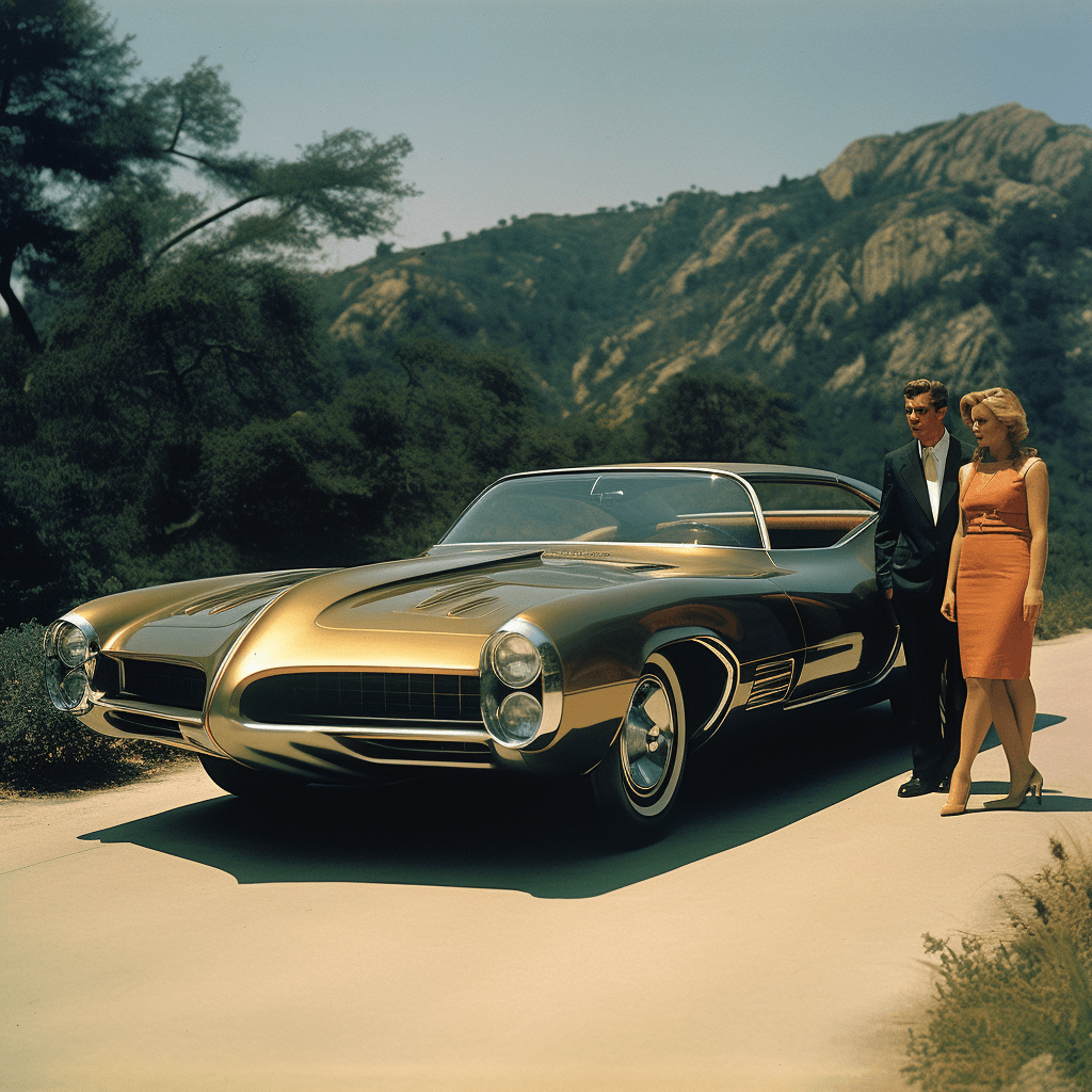 AI generated: concept car, 1964